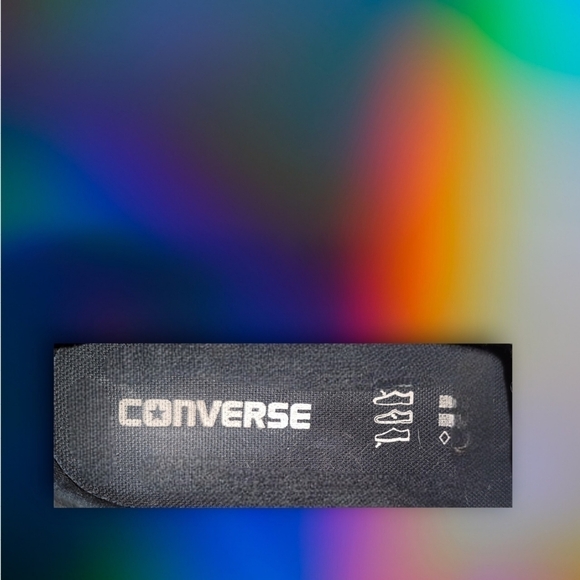 Converse All-Star Black w/Multi Color Glitter Sneakers M6 W8 Low Top Sneaker - Picture 10 of 10